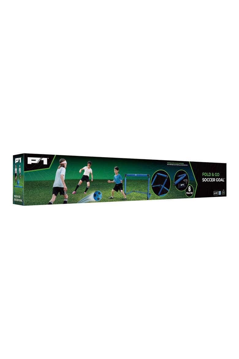 Fold & Go Soccer Goal, Alternate, color, BLUE