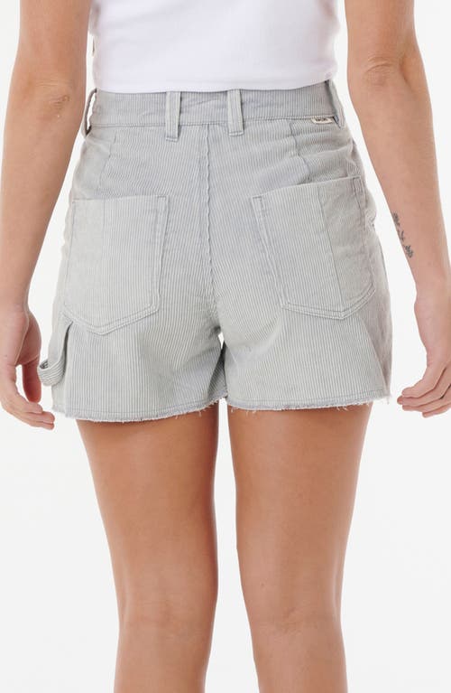 Rip Curl Pacific Dreams Frayed Corduroy Shorts In Blue