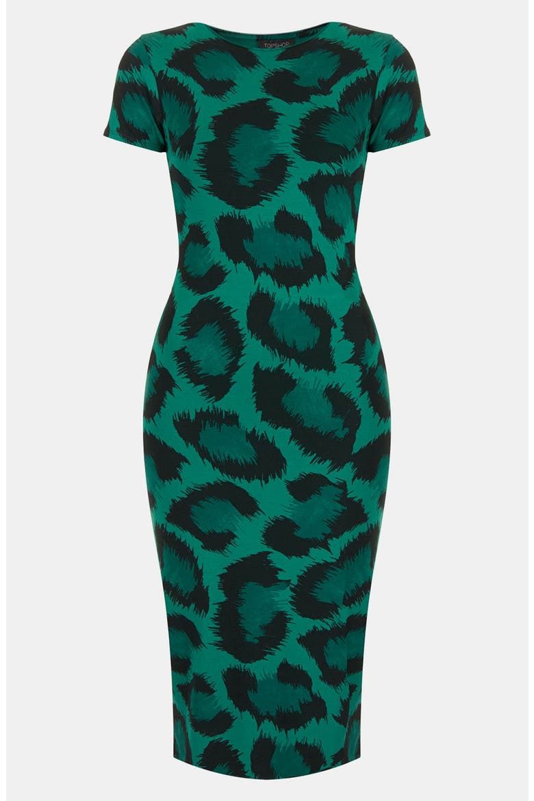 Back Cut Out Body-Con Dress, Alternate, color, GREEN