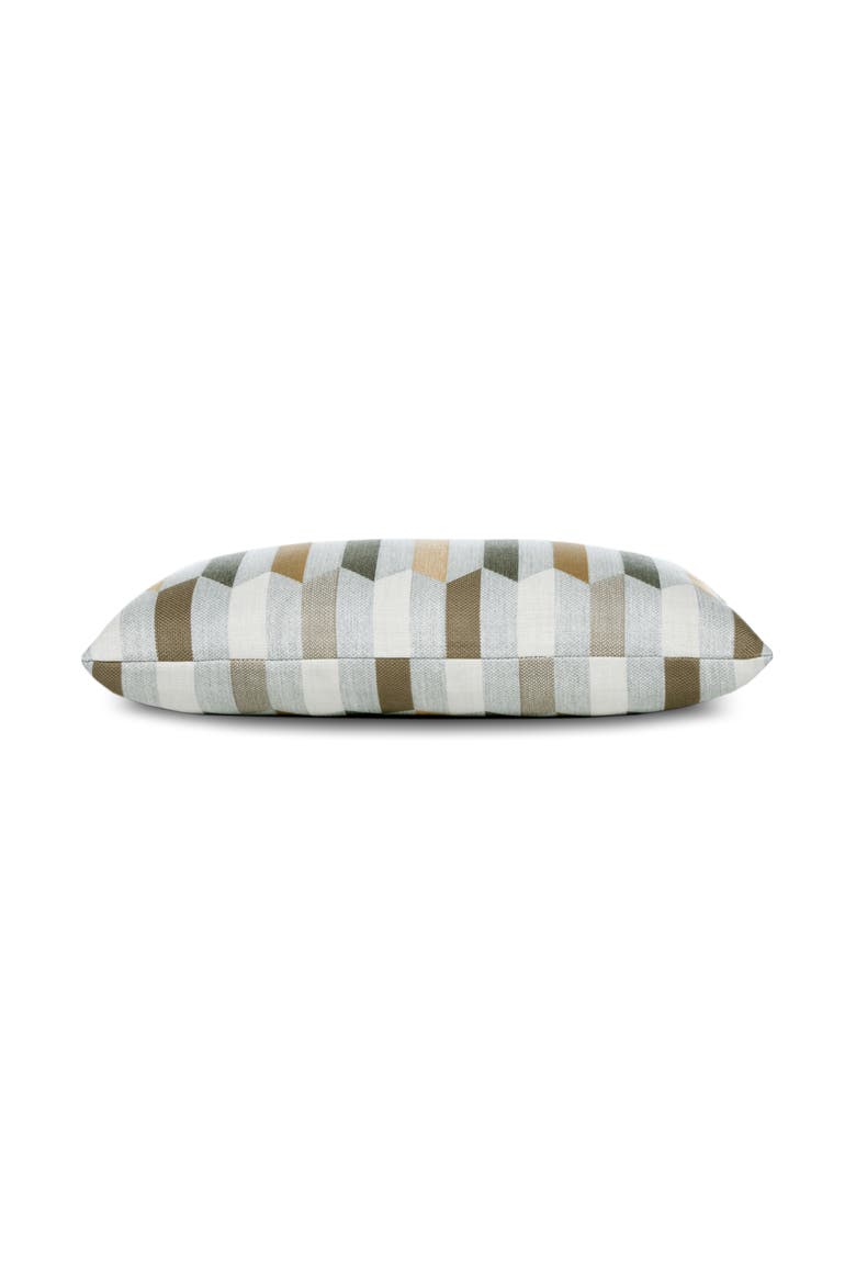Chiseled Camel Jacquard Indoor & Outdoor Woven Accent Pillow, Alternate, color, Camel