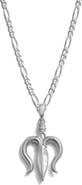 Awe Inspired Mother-of Pearl Trident Pendant Necklace