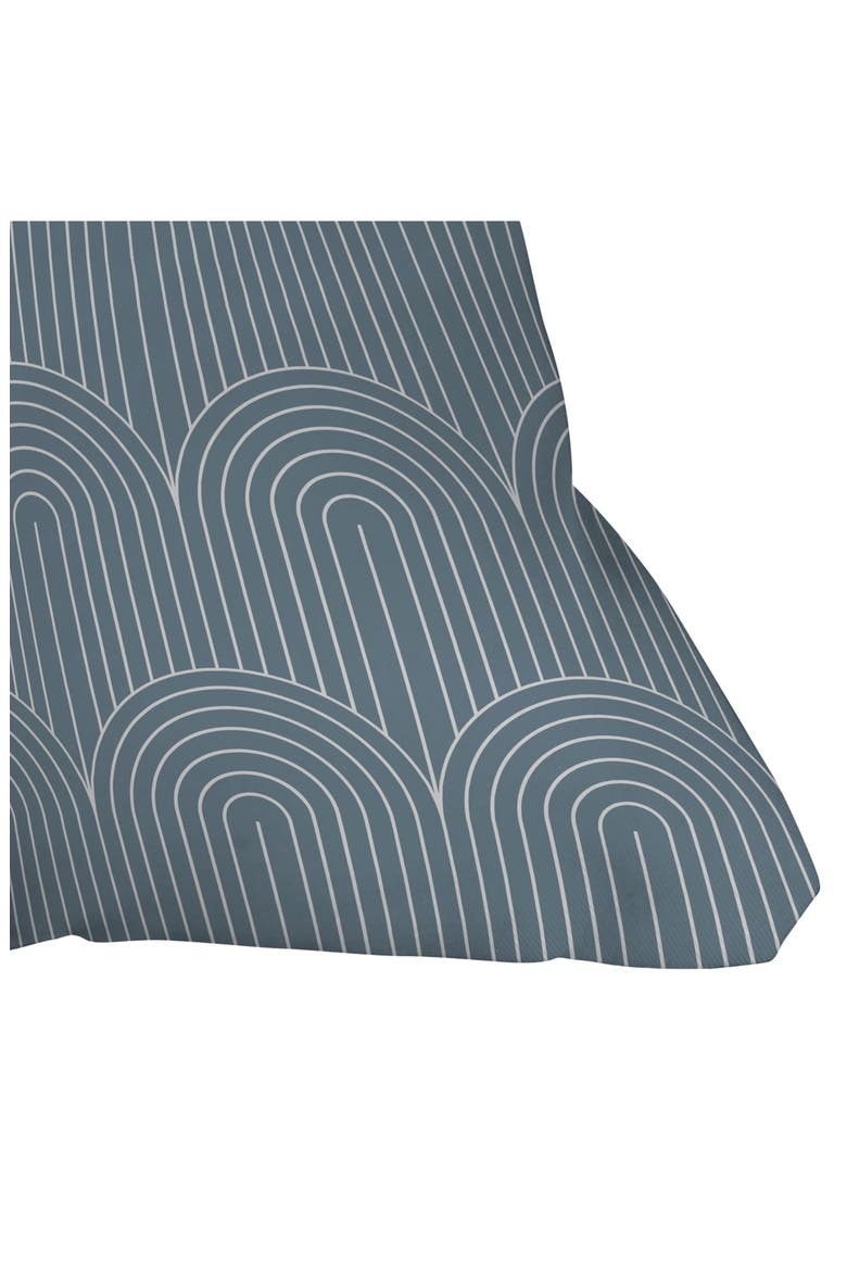 Arch Pattern Throw Pillow, Alternate, color, BLUE