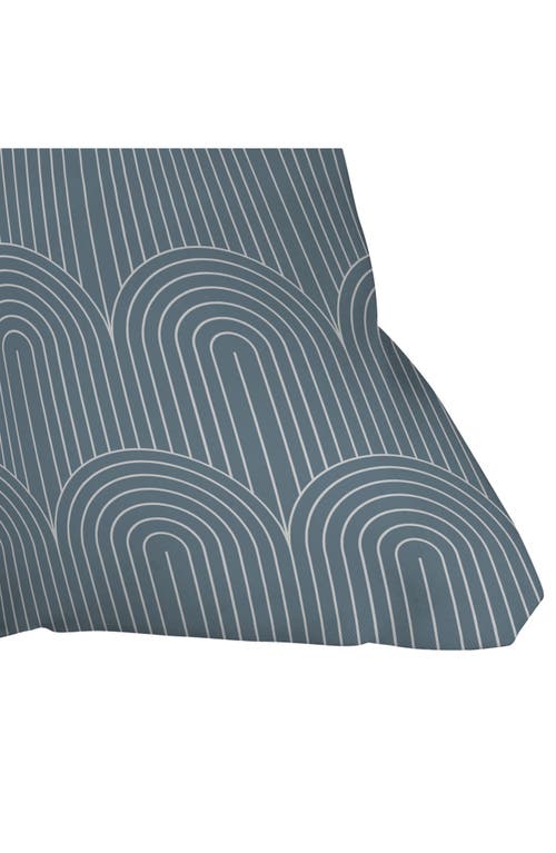 Deny Designs Arch Pattern Throw Pillow In Blue