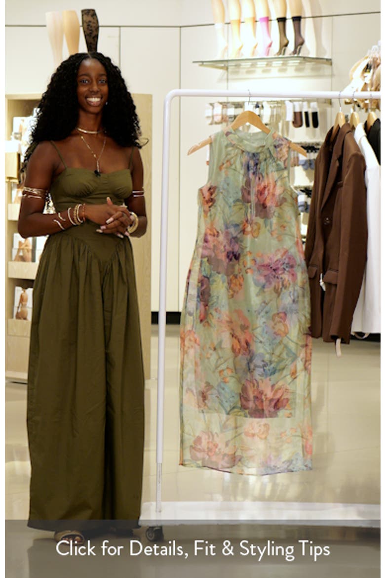 Floral Sleeveless Organza Dress video