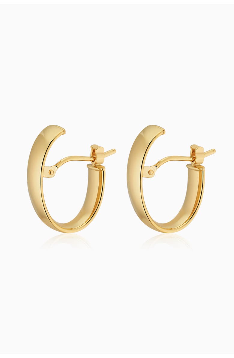 Oradina 14K Yellow Gold Hug Me Hoops, Alternate, color, Yellow Gold
