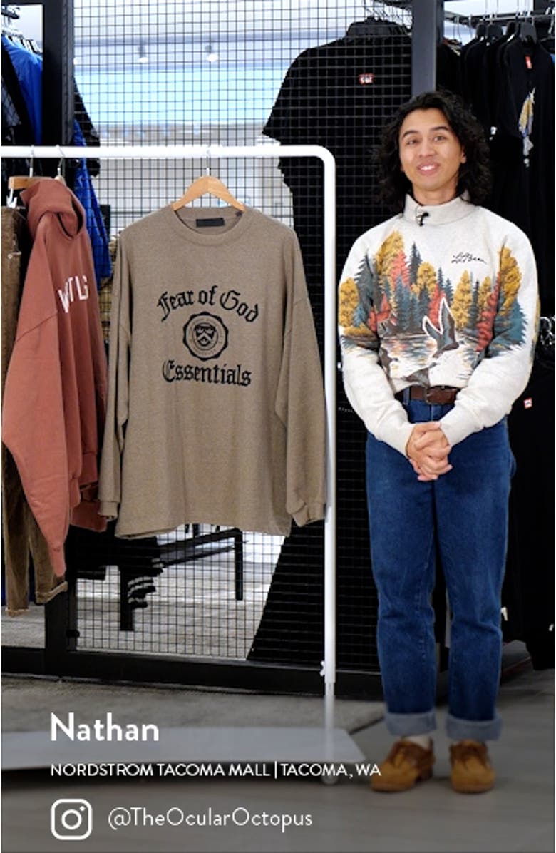 Long Sleeve Heavy Cotton Graphic T-Shirt, sales video thumbnail