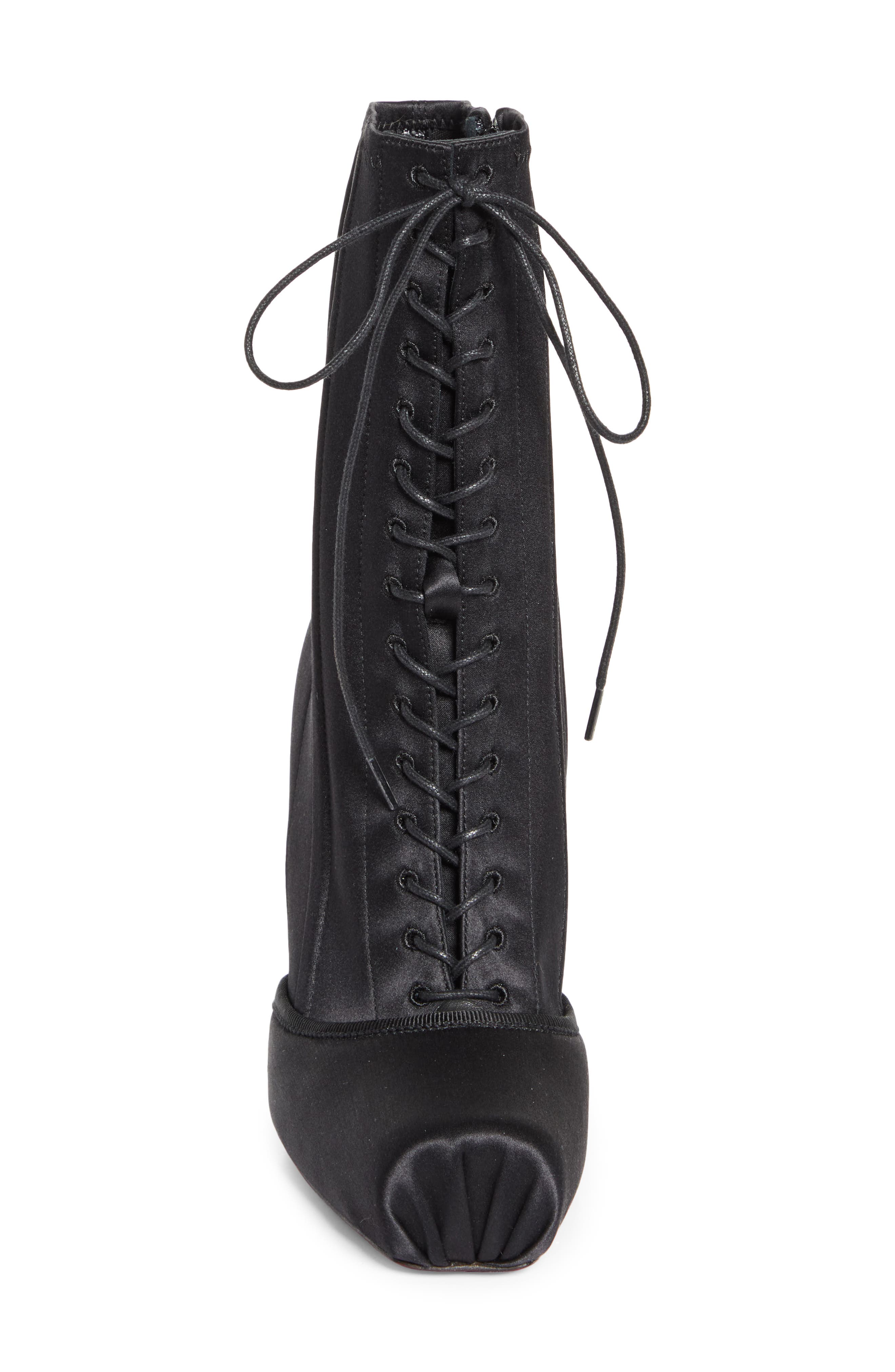 Christian Louboutin Cassia Pavlova Lace-Up Bootie, Alternate, color, Black