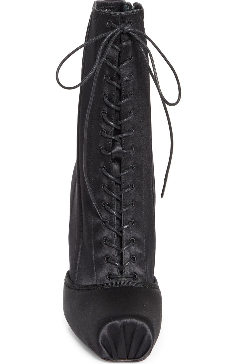 Christian Louboutin Cassia Pavlova Lace-Up Bootie, Alternate, color, Black