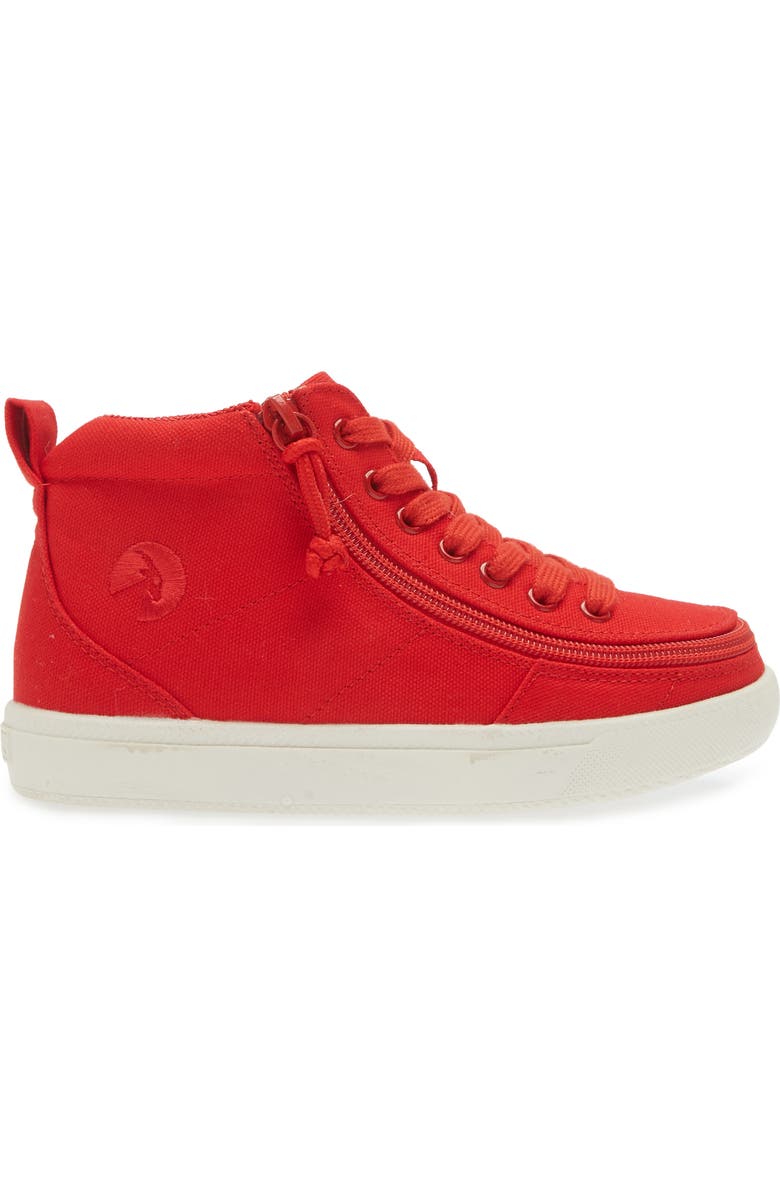 BILLY Footwear Kids' Classic DR High II Sneaker - Multiple Widths Available, Alternate, color, Red