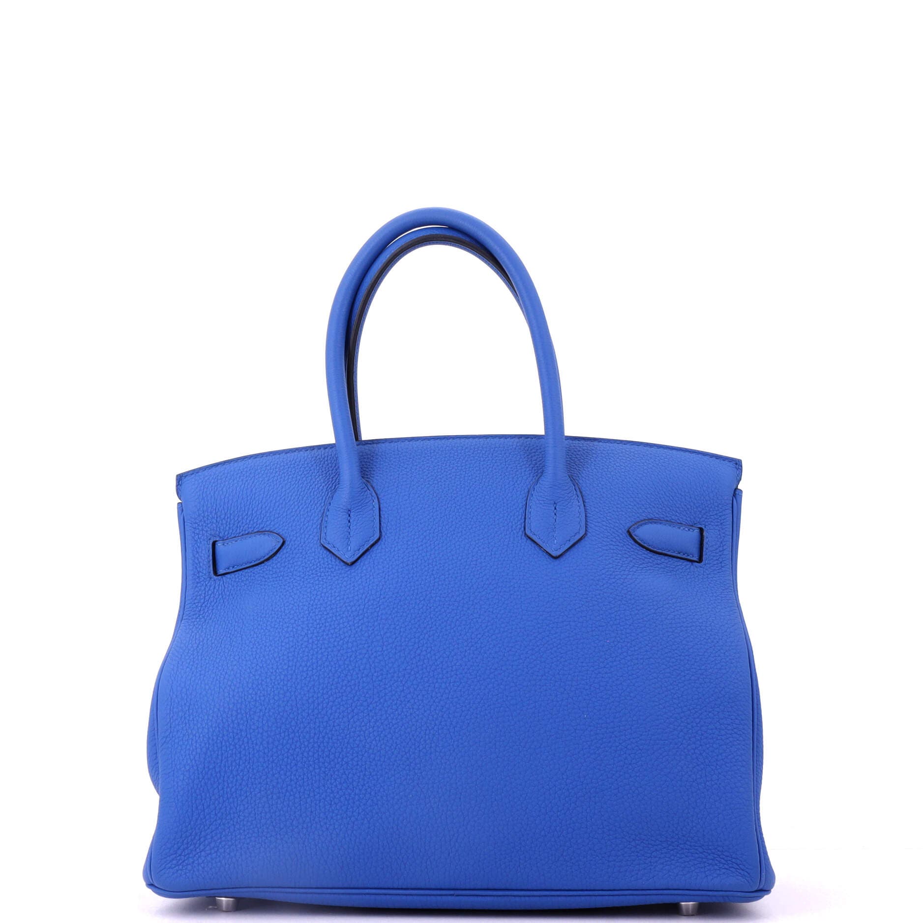 Pre-Owned Hermes Birkin Handbag Blue Togo with Palladium Hardware 30, Alternate, color, Bleu Zellige