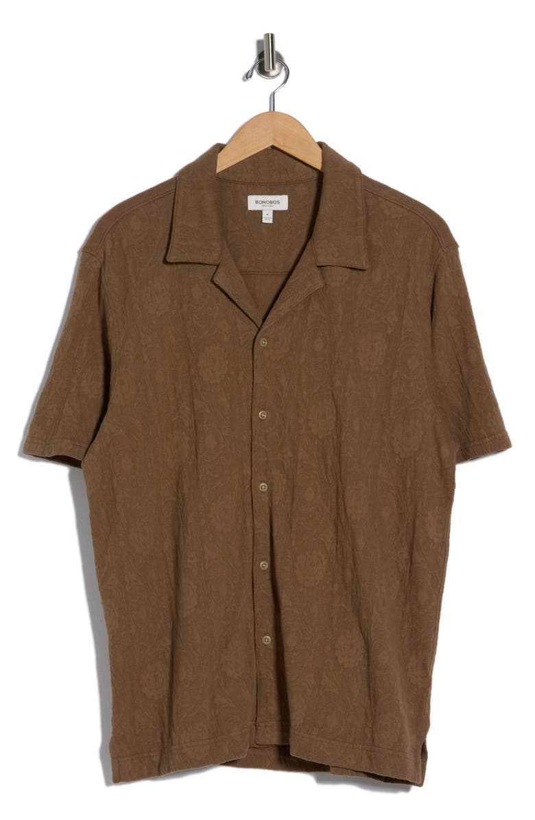 Bonobos Resort Camp Shirt, Main, color, Espresso Brown