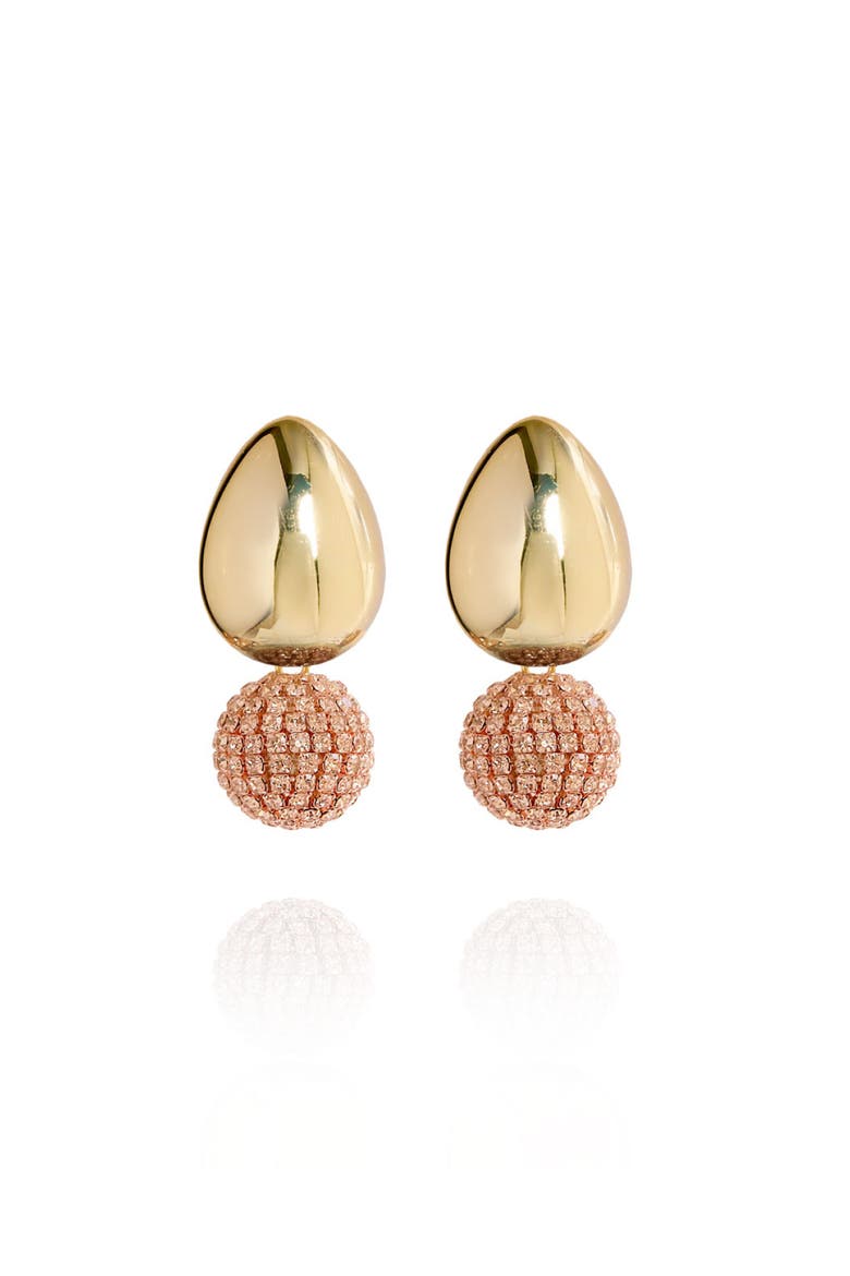 Tulia Glam Earrings, Main, color, Peach Sorbet