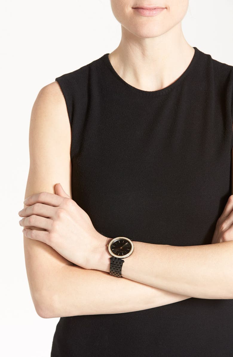 Michael Kors 'Darci' Crystal Bezel Bracelet Watch, 39mm, Alternate, color,