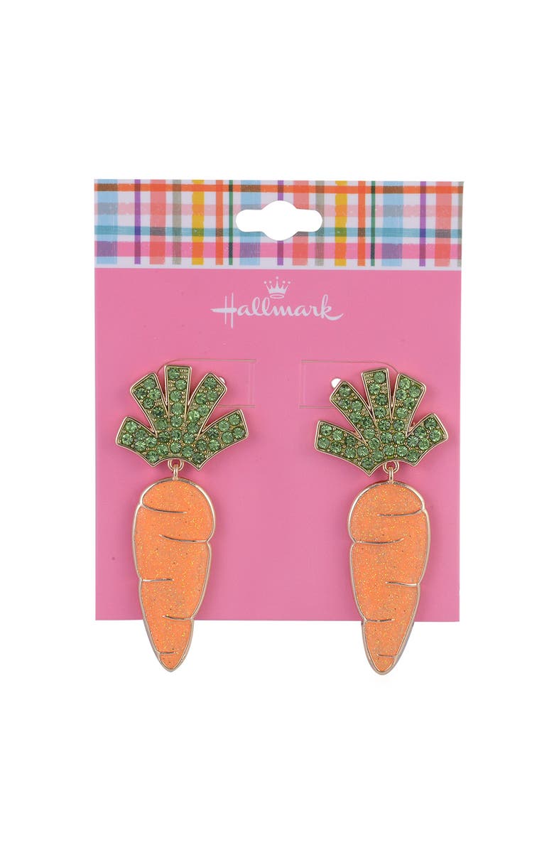 Hallmark Carrot Drop Earrings, Alternate, color, Orange