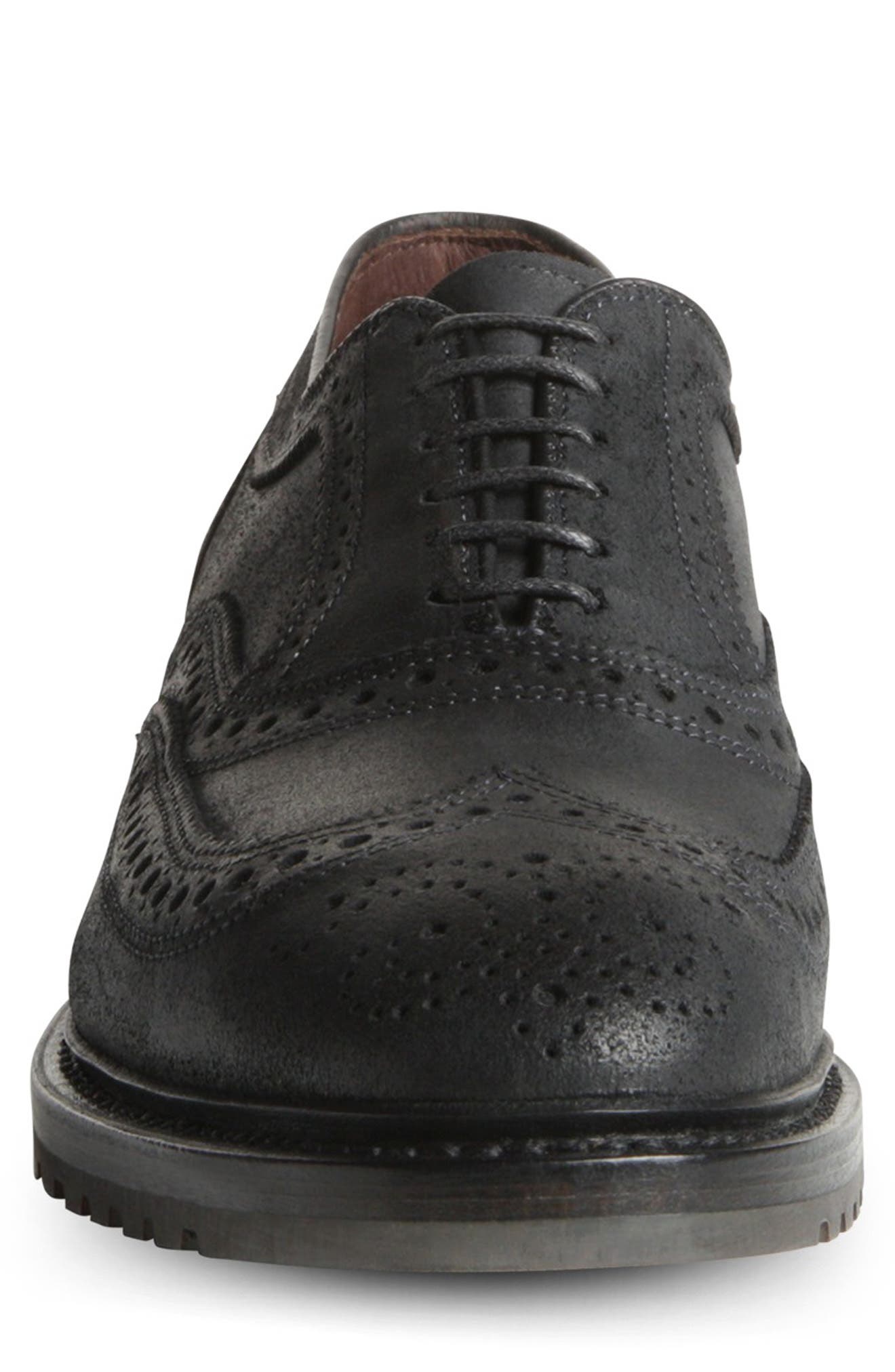 McTavish Lugged Wingtip, Alternate, color, BLACK