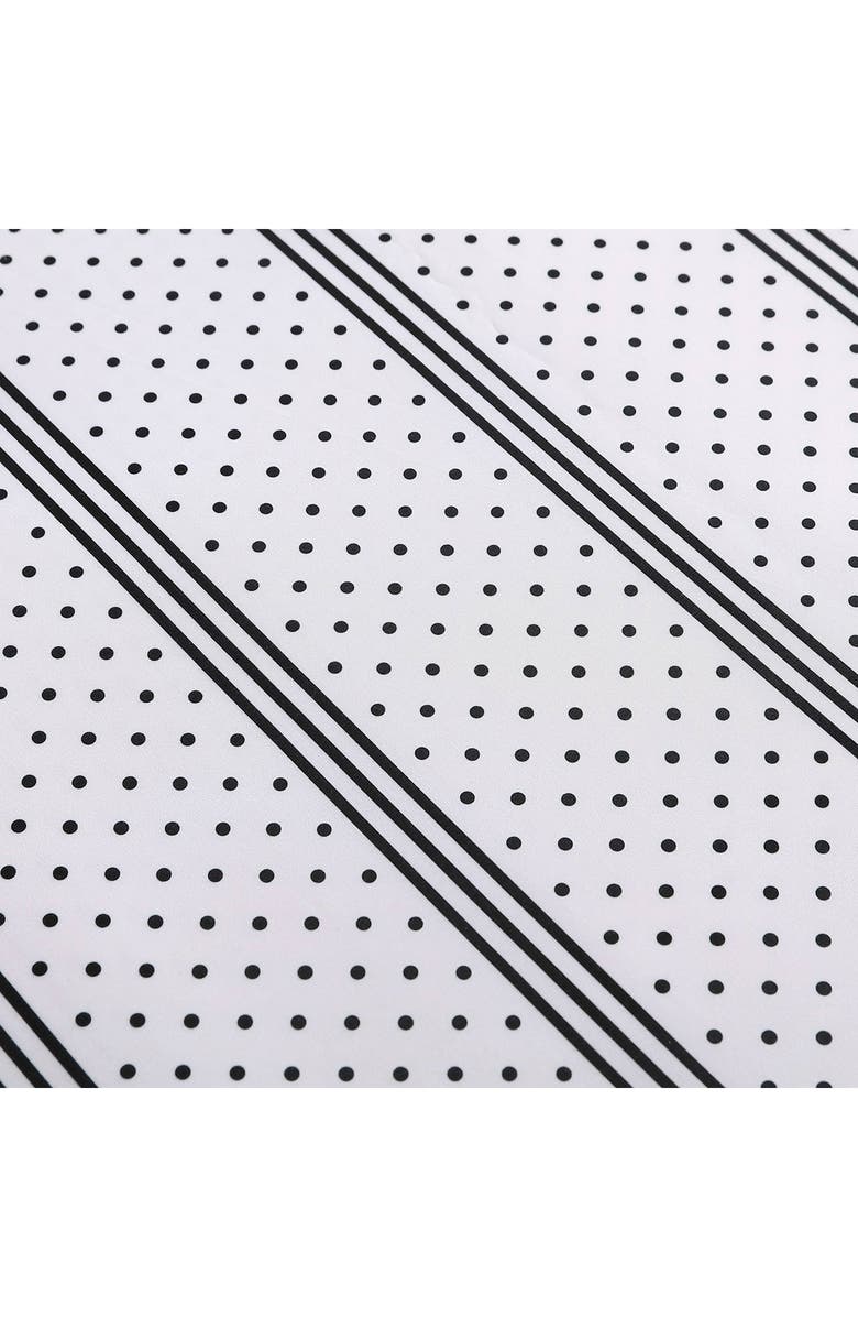 Betsey Johnson Dots & Stripes Sheet Set, Alternate, color, Charcoal