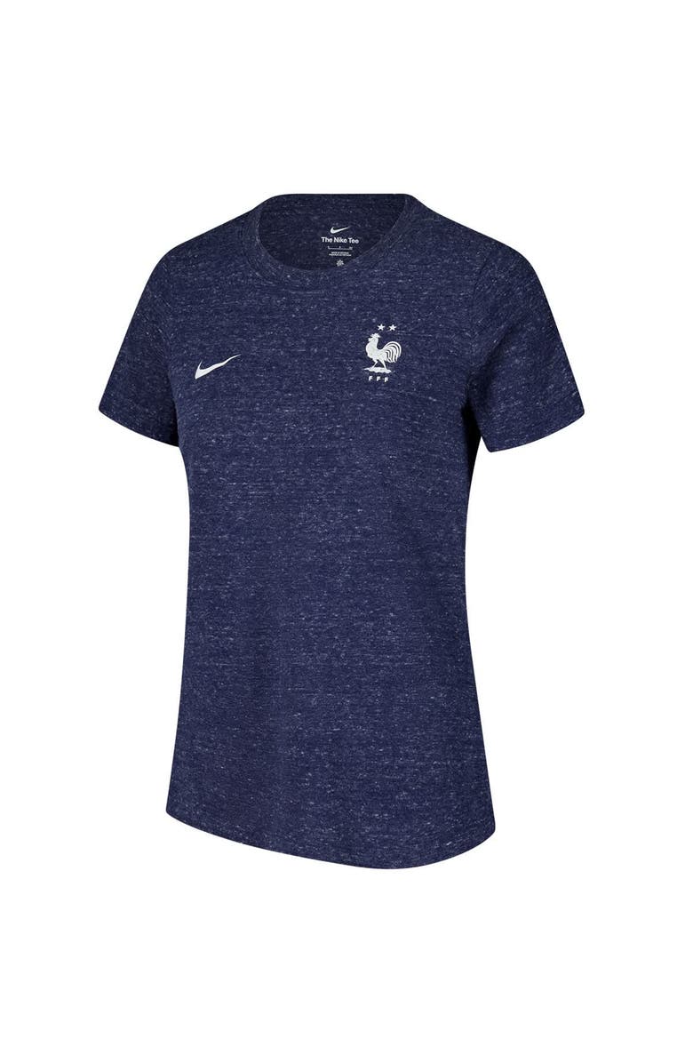 Nike Women's Nike Heather Navy France National Team Crest Varsity T-Shirt, Alternate, color, Heather Navy