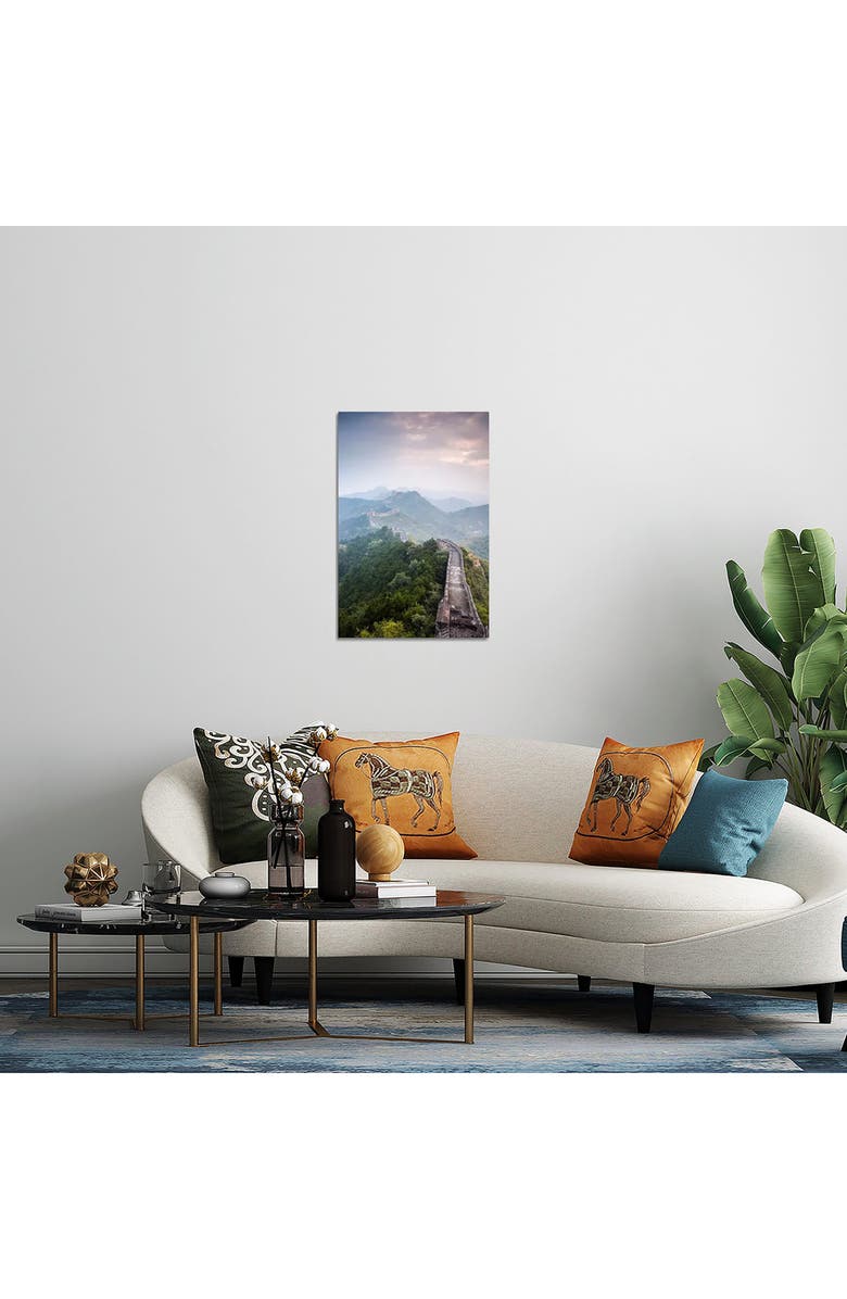 iCanvas The Great Wall Of China by Matteo Colombo Canvas Wall Art, Alternate, color, Green Forest Wall