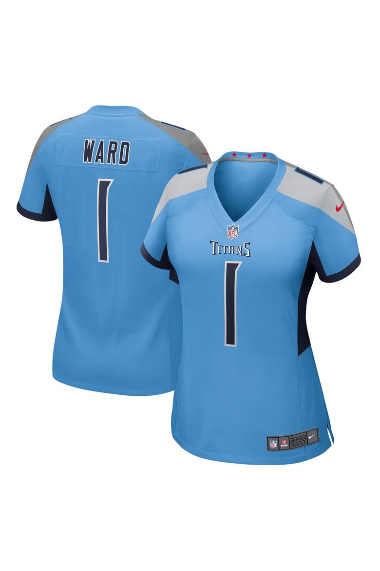 Women's Nike Cameron Ward Light Blue Tennessee Titans 2025 NFL Draft First Round Pick  Game Jersey, Main, color, Light Blue