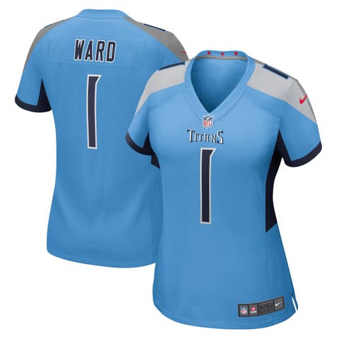 Women's Nike Cameron Ward Light Blue Tennessee Titans 2025 NFL Draft First Round Pick  Game Jersey
