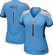 Nike Women's Nike Cameron Ward Light Blue Tennessee Titans 2025 NFL Draft First Round Pick  Game Jersey