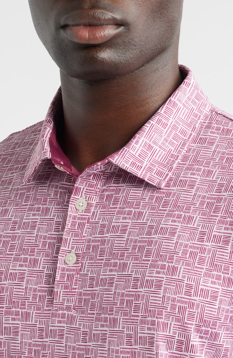 Swannies Viva Performance Golf Polo, Alternate, color, Berry