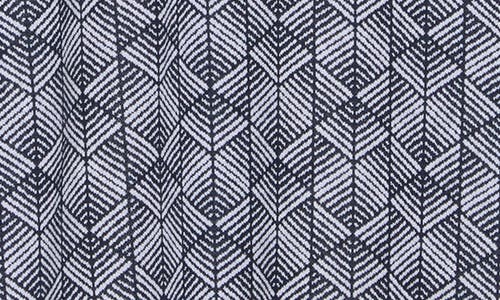Original Penguin Diamond Jacquard Cotton Polo In Dark Sapphire