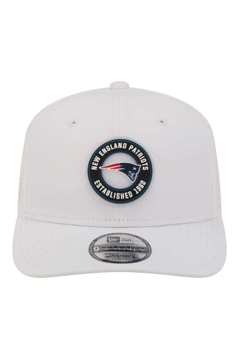 Men's New Era  White New England Patriots COOLERA 9SEVENTY Adjustable Hat, Alternate, color, White