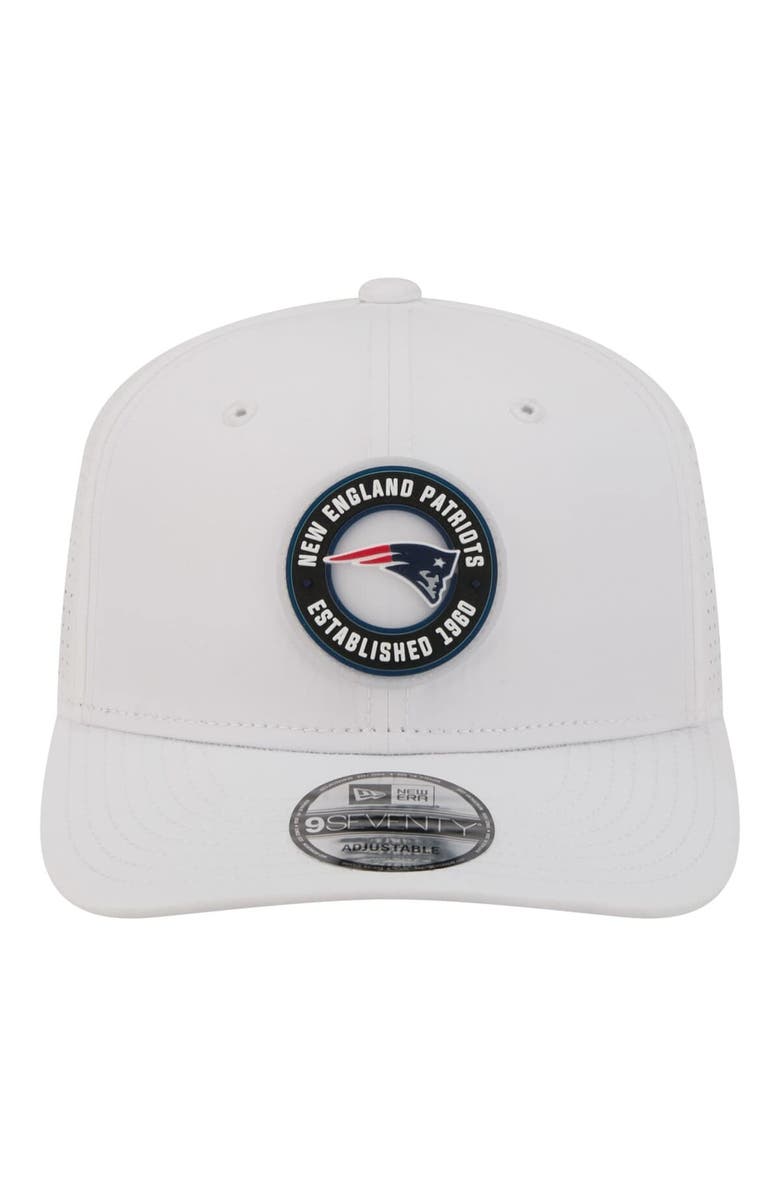 New Era Men's New Era  White New England Patriots COOLERA 9SEVENTY Adjustable Hat, Alternate, color, White