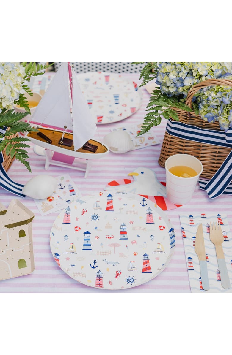 Daydream Society Seaside Sandcastle Large Plates, Alternate, color, Assorted Pre-Pack