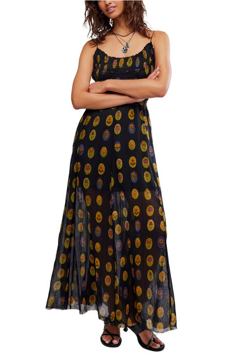 Ciella Floral Cotton Maxi Dress