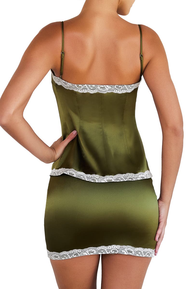 Mistress Rocks Lace Satin Camisole, Alternate, color, 