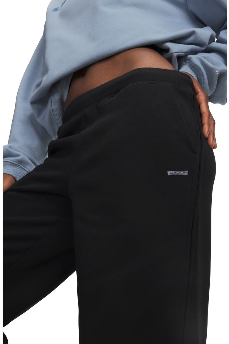 Icon Fleece Wide Leg Pants, Alternate, color, 008 ULTIMATE BLACK