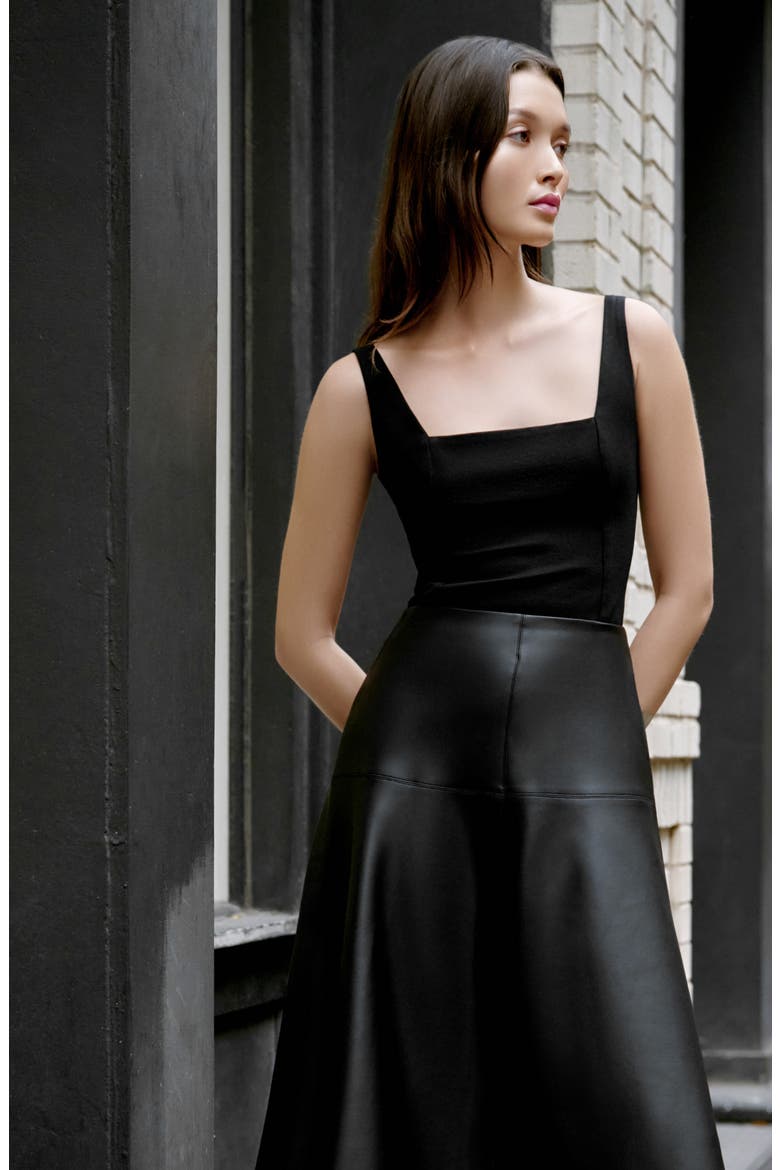 Anya Crop Camisole, Alternate, color, BLACK
