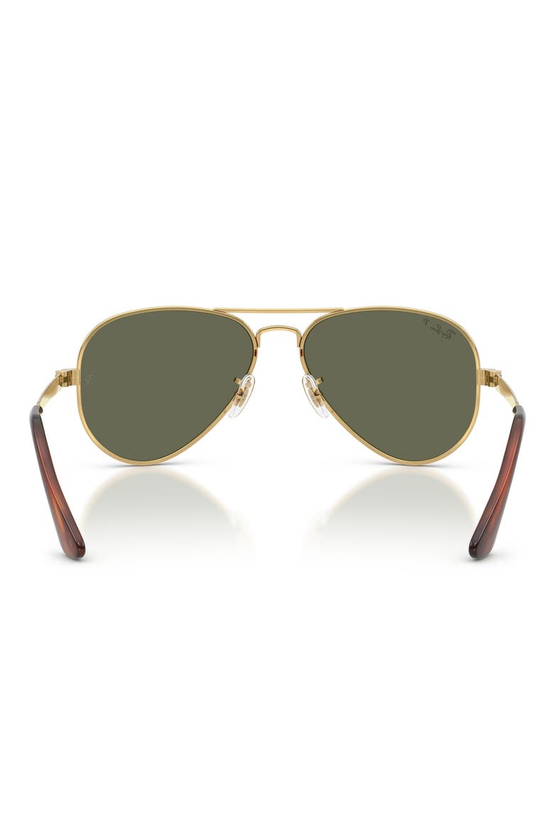 Aviator Max 58mm Polarized Pilot Sunglasses, Alternate, color, ARISTA / GREEN POLAR