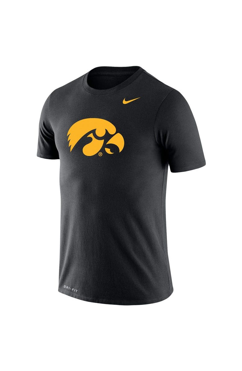 Nike Men's Nike Black Iowa Hawkeyes School Logo Legend Performance T-Shirt, Alternate, color,