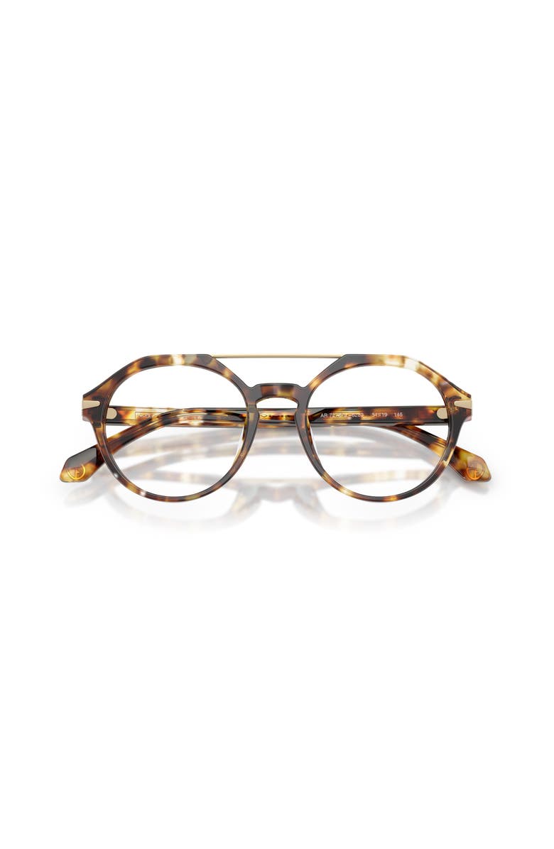 Giorgio Armani 51mm Round optical glasses, Alternate, color, Tortoise