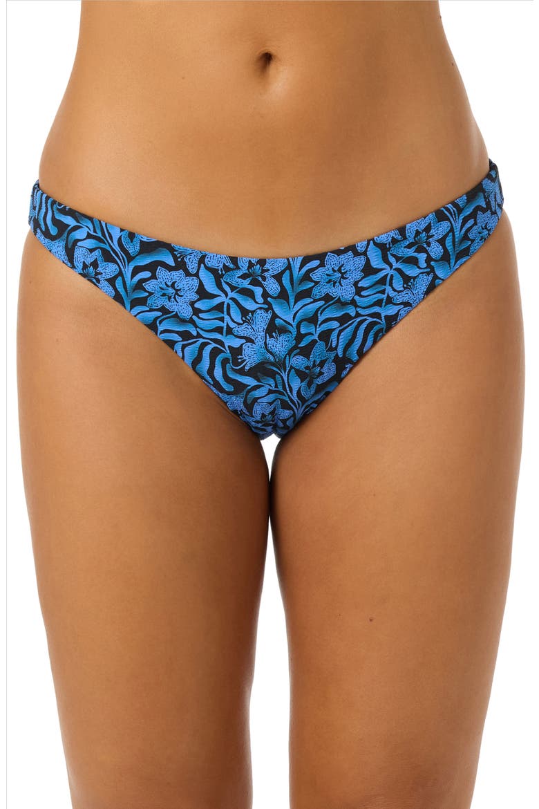 OG Rockley Seersucker Hipster Bikini Bottoms, Main, color, BLACK