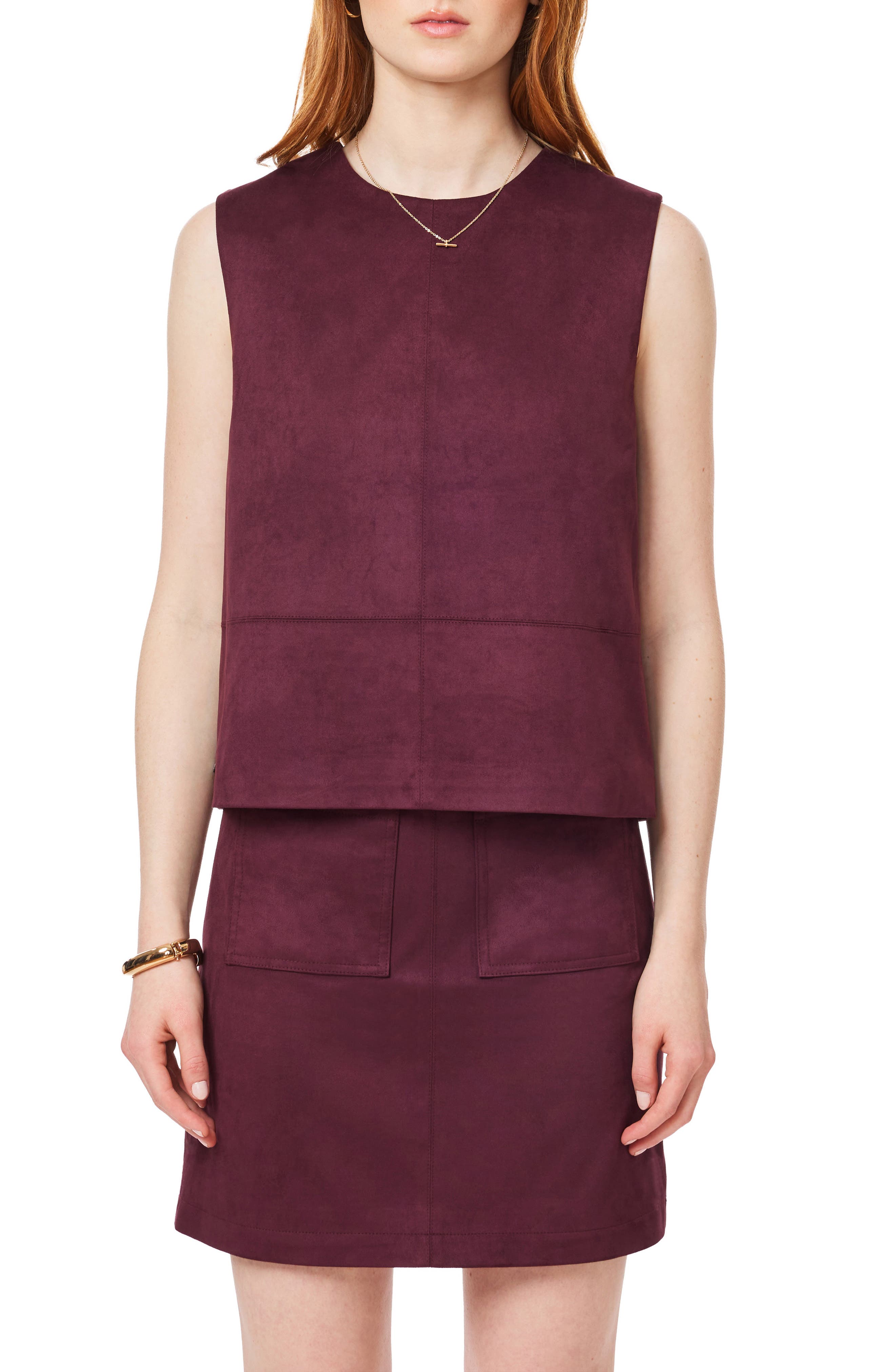 Reversible Faux Suede Vest