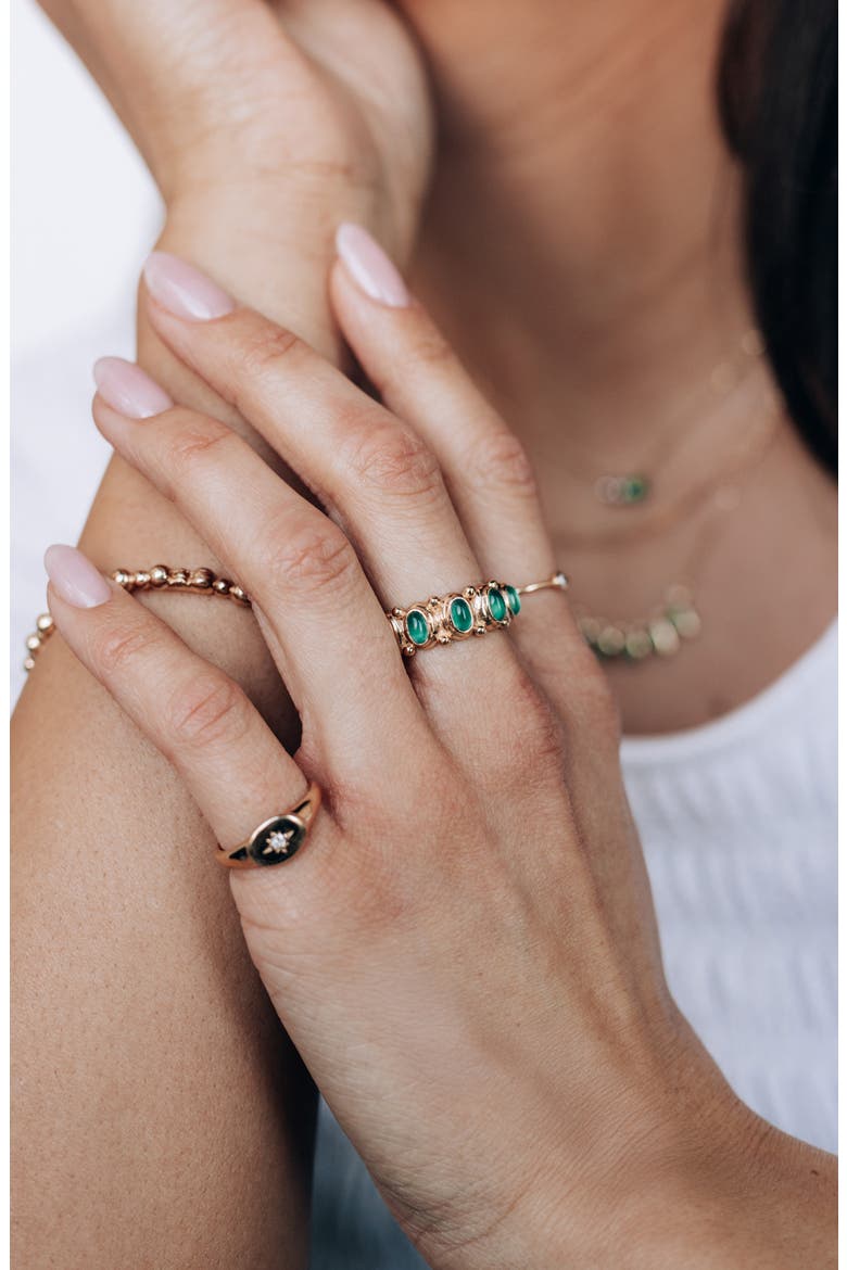 Méditerranée Eternity Band Ring, Alternate, color, GREEN