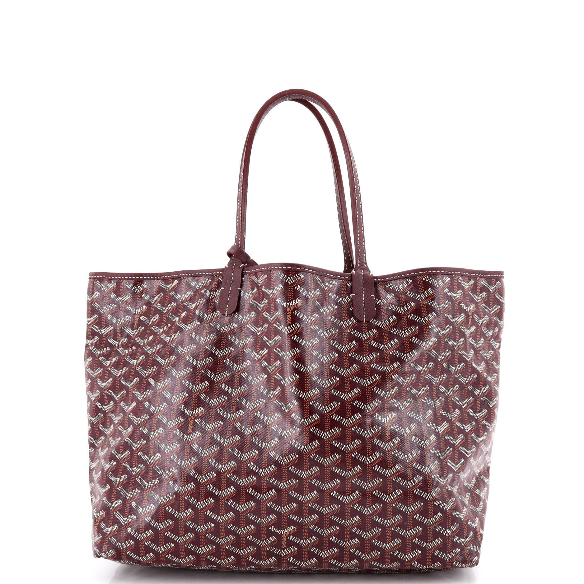 Pre-Owned Goyard Saint Louis Tote Coated Canvas PM, Alternate, color, Red