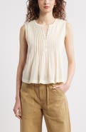 Treasure & Bond Pintuck Cotton Blend Tank