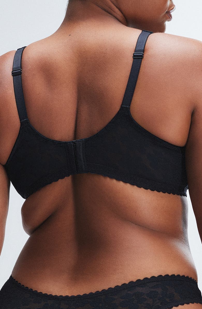 SAVAGE X FENTY Unlined Full Coverage Bra, Alternate, color, Black Caviar