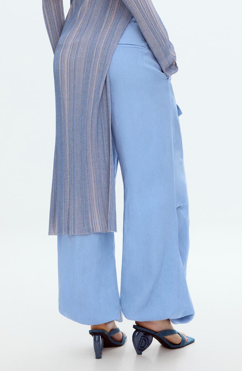 Desigual Cotton Blend Cargo Joggers, Alternate, color, Light Blue