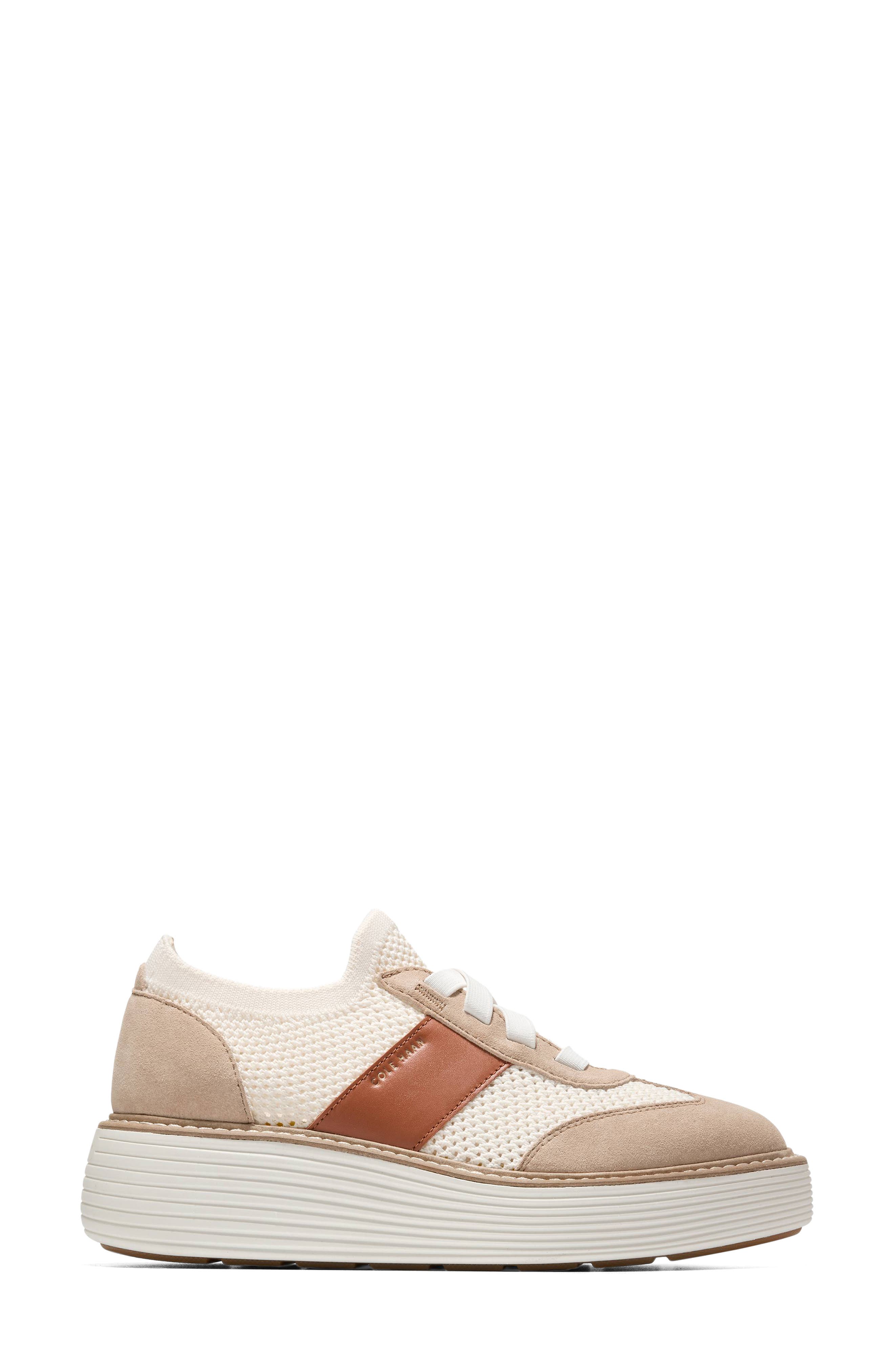 Cole Haan ØriginalGrand Max Stitchlite<sup>™</sup> Platform Sneaker, Alternate, color, Tuscan Sand / Auburn