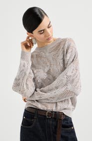 Brunello Cucinelli Dazzling water lilies sweater