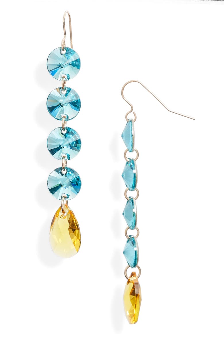 Short & Suite New Age Nostalgia Gumdrop Linear Drop Earrings, Main, color, 