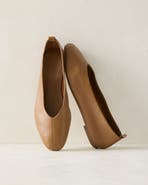 Haven Well Within Leather Almond Toe Flats