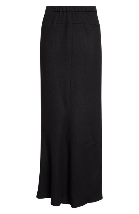 Wool Jersey Maxi Skirt