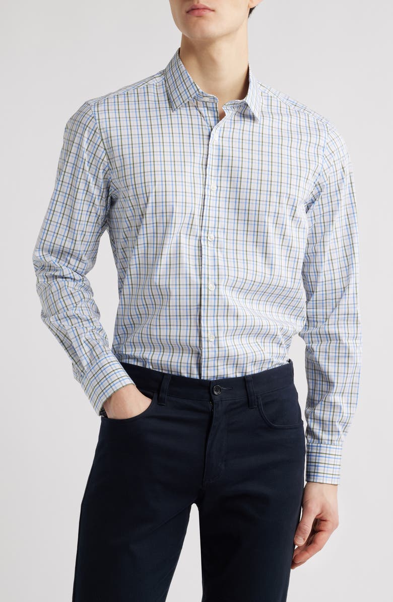 Scott Barber Performance Button-Up Shirt, Main, color, 